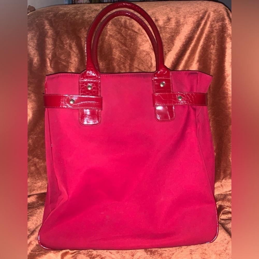 Ruby Red Vintage Estee Lauder Shoulder Tote Bag